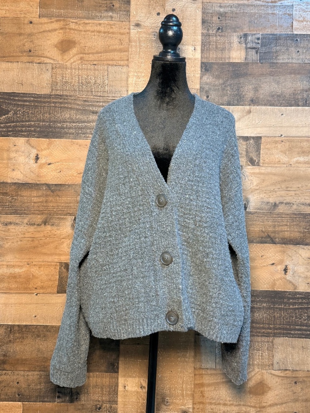 Universal Threads Women's Gray Button Down Cardigan Sweater XL Extra Large